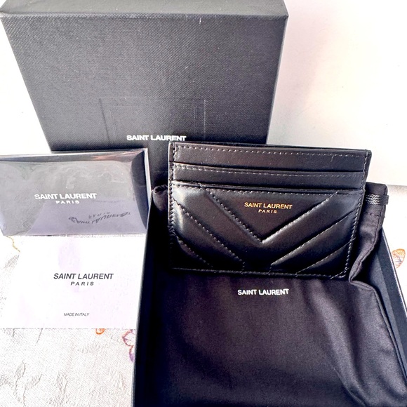 Saint Laurent Handbags - Saint SOLD Laurent Black Quilted Card Holder
Soft padded leather.